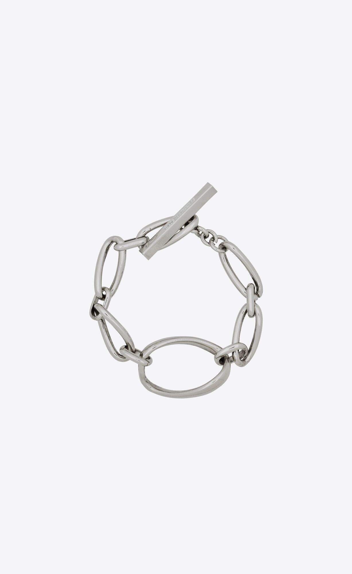 YSL Twist And Curve Links Bracelet In Metal Palladium | 2893674-IQ