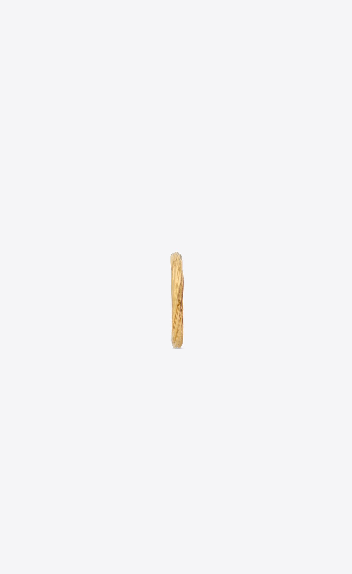 YSL Twist Arty Ring In Metal Gold | 7291340-KE