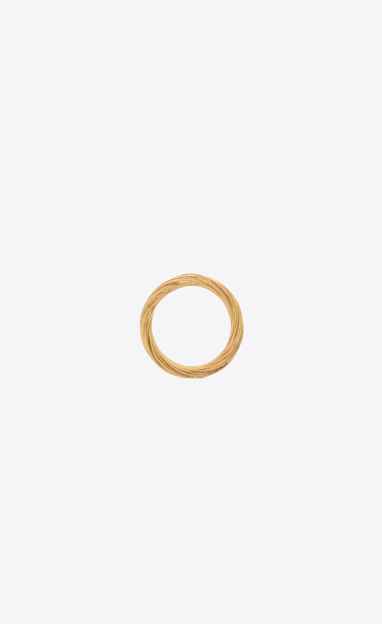 YSL Twist Arty Ring In Metal Gold | 7291340-KE