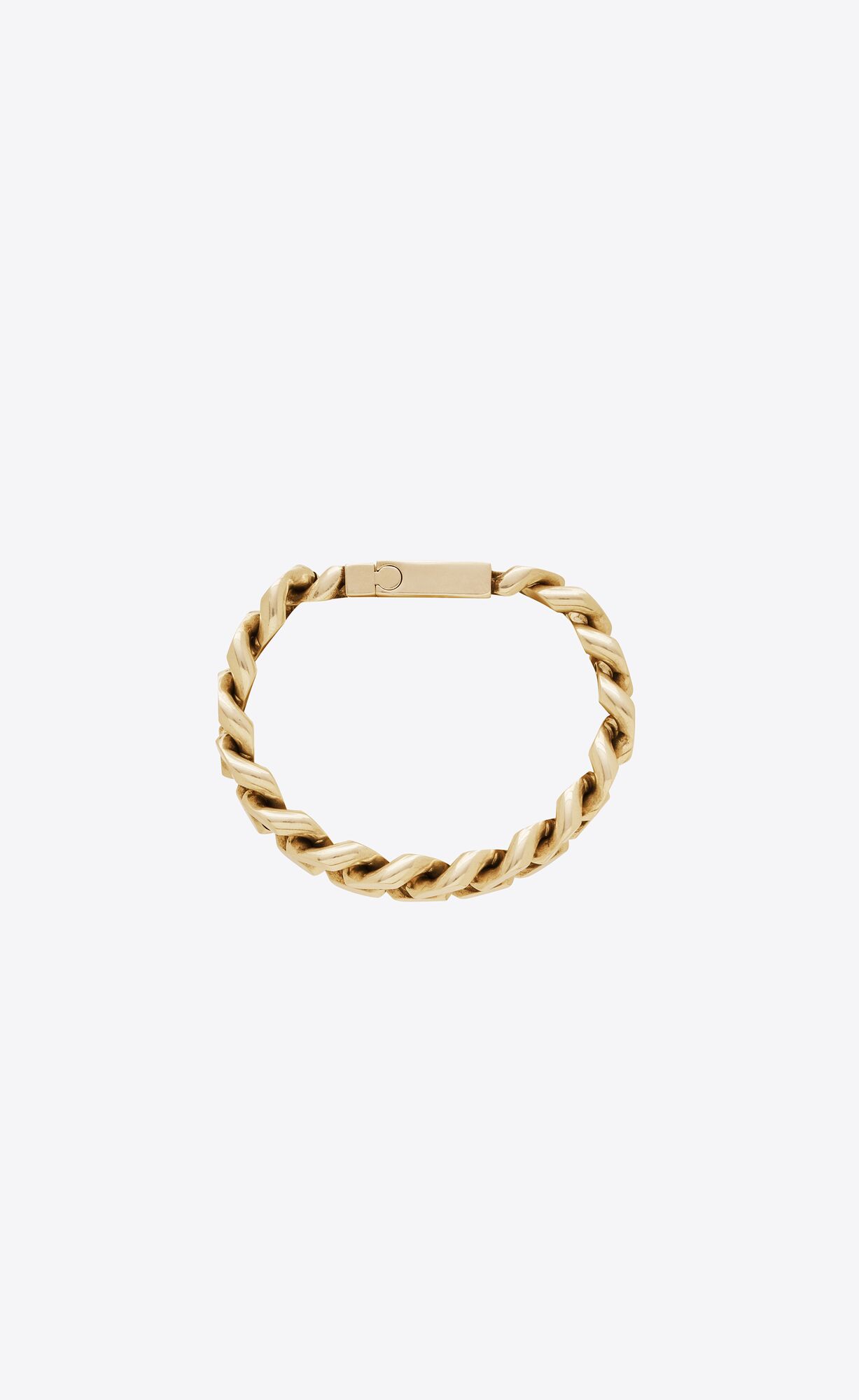 YSL Two-tone Chain Bracelet In Metal Gold | 8245973-VZ