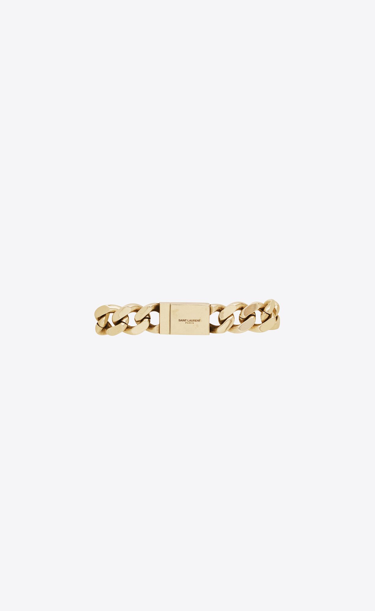YSL Two-tone Chain Bracelet In Metal Gold | 8245973-VZ