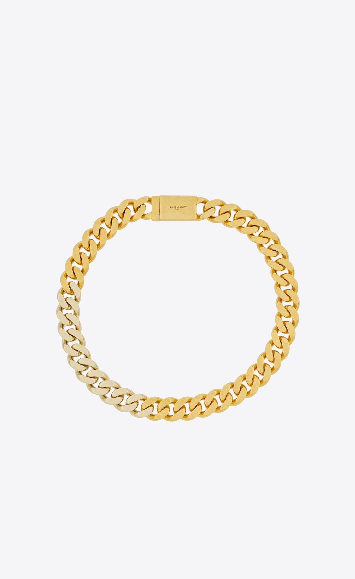 YSL Two-tone Chain Necklace In Metal Gold | 0231459-RI
