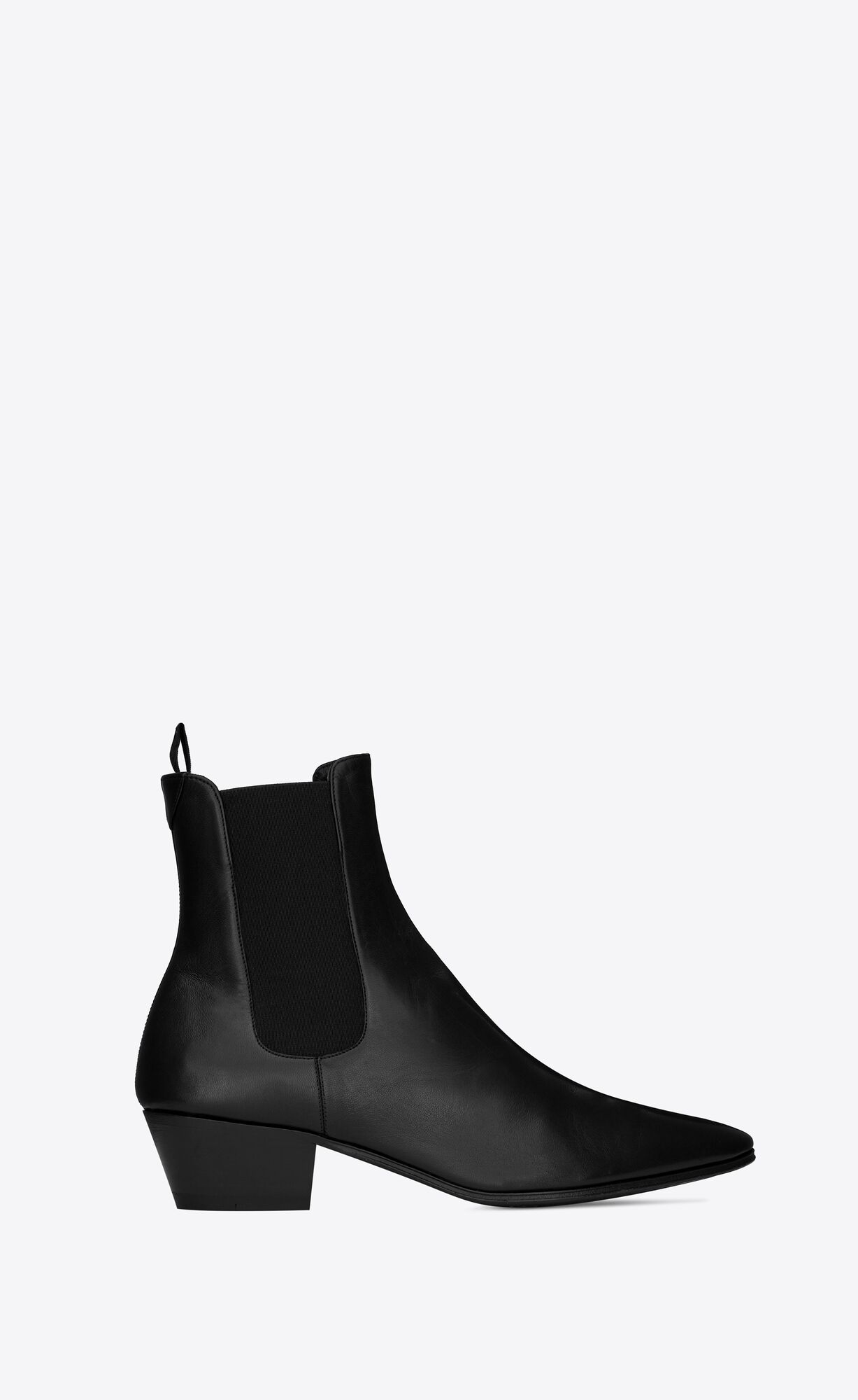 YSL Vassili Chelsea Booties In Smooth Leather Black | 9658427-QO