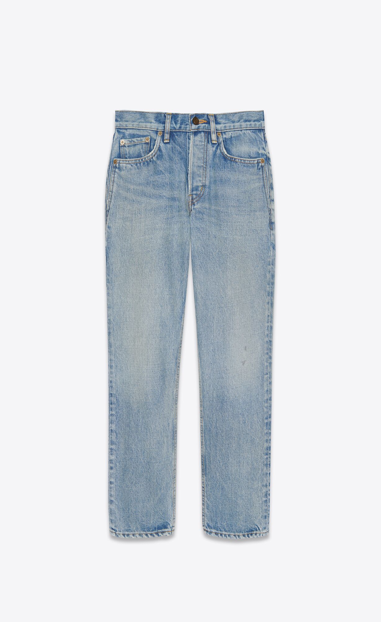 YSL Venice Cropped Jeans In Dirty Authentic Blue Denim Light Dirty Authentic | 1458307-LZ