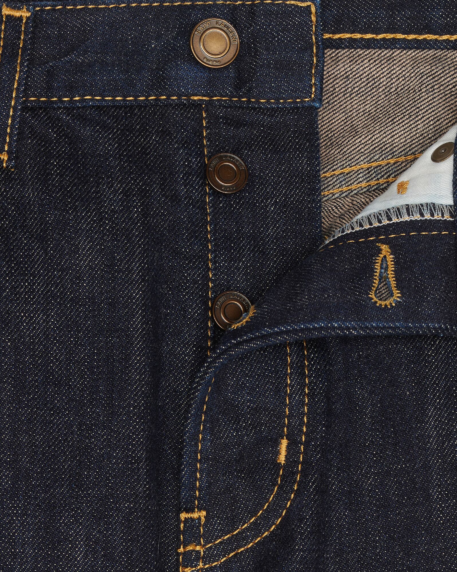 YSL Venice Jeans In Deep Blue Rinse Denim Profound Blue Rinse | 5712864-IU