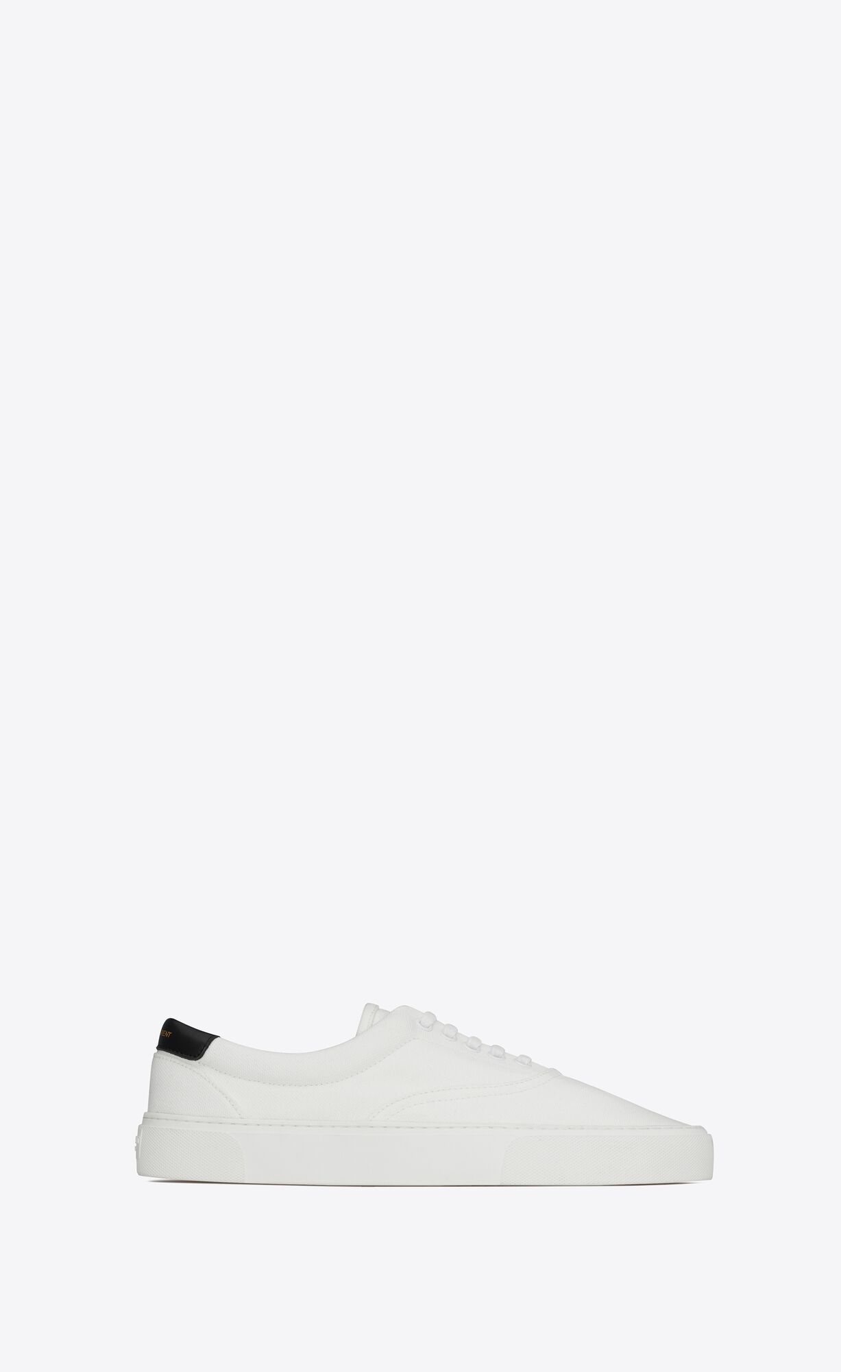 YSL Venice Sneakers In Canvas Off White Et Noir | 7830425-BR