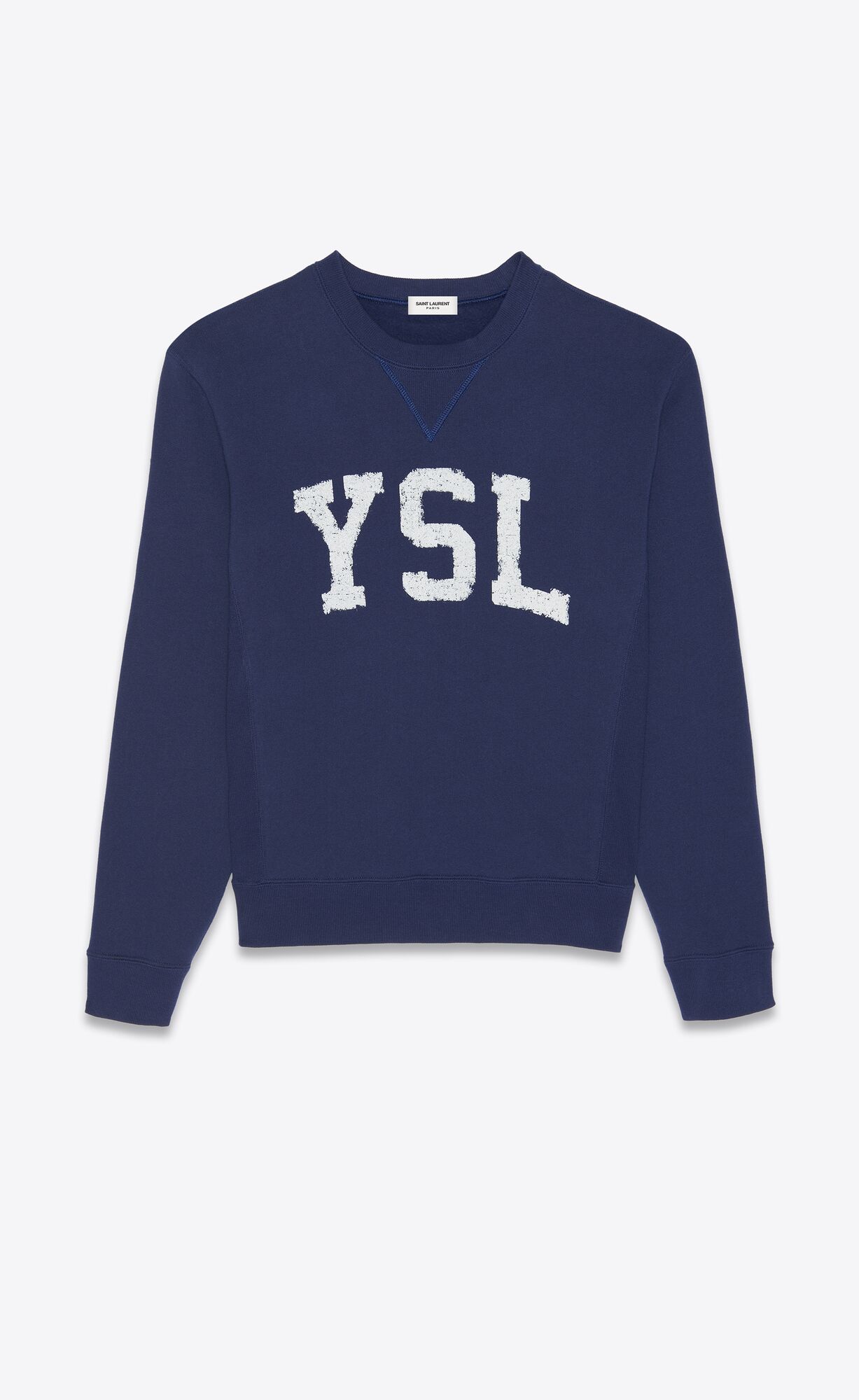 YSL Vintage Sweatshirt Faded Navy | 6380275-TN