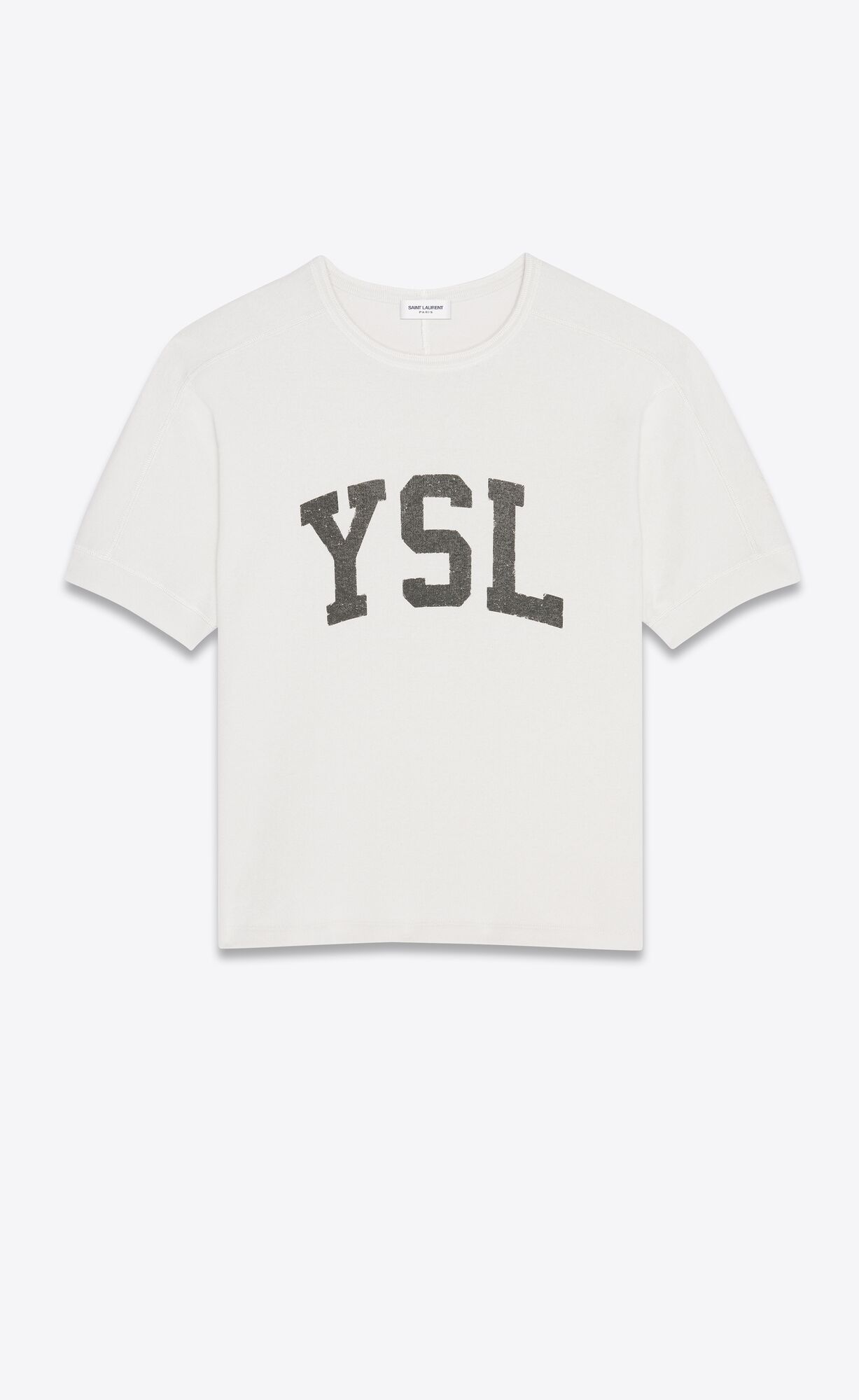 YSL Vintage T-shirt Dirty Ecru | 4327189-TA