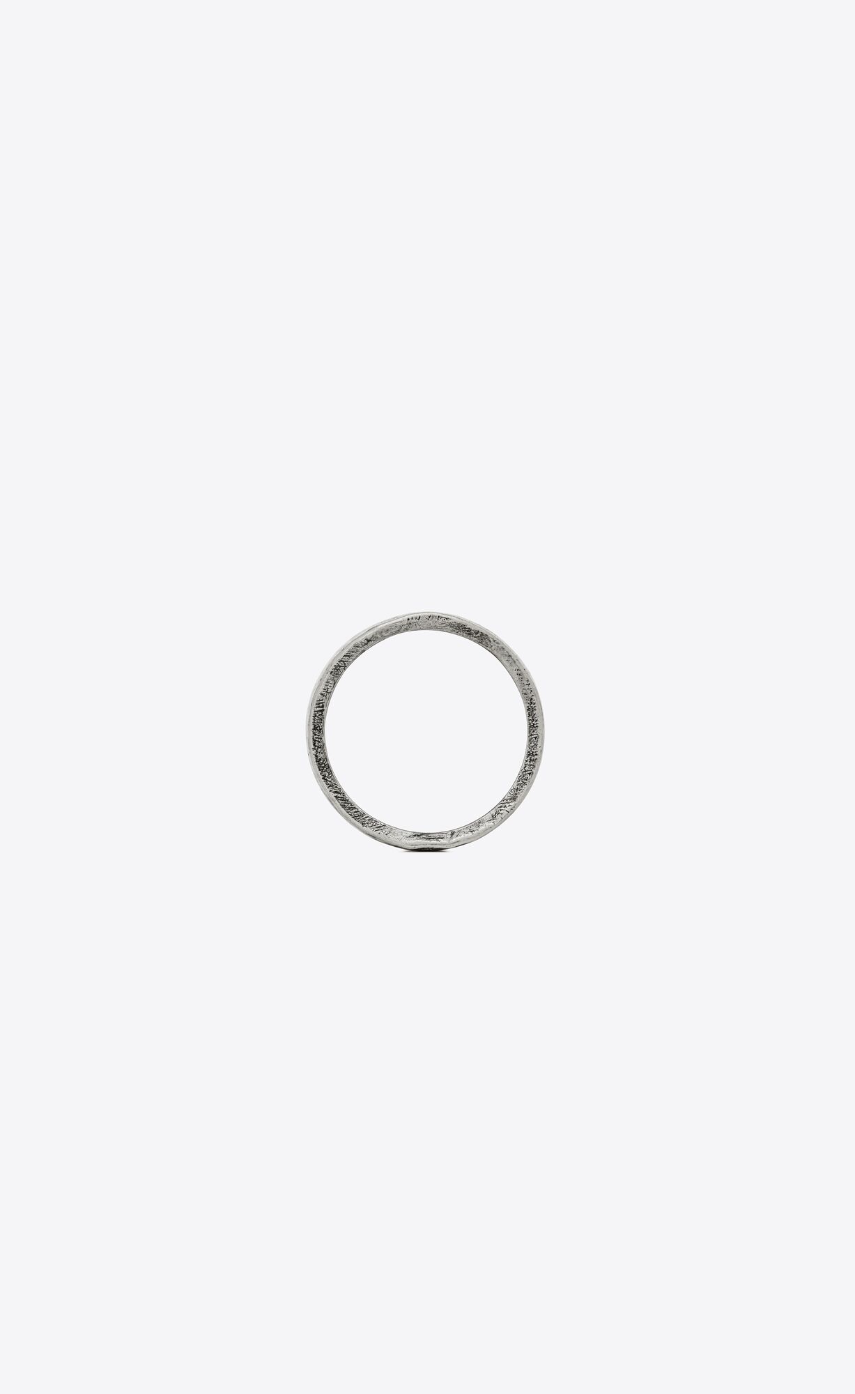 YSL Wave Ring In Metal Oxidized Silver | 5816097-BL