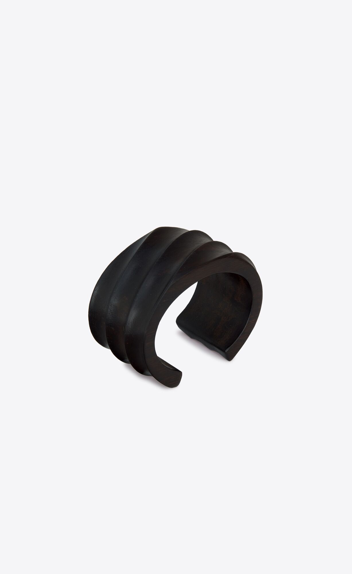 YSL Wavy Cuff In Bamboo Dark Brown And Gold | 8364910-AV