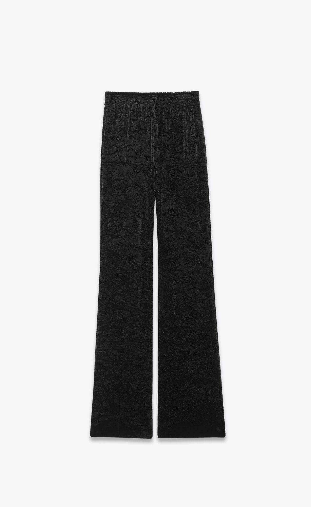 YSL Wide-leg Pants In Velvet Black | 0921486-FK